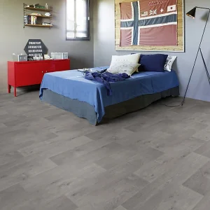 Revêtement sol VINYLE Texline Timber gris 4m (vendu au m²)