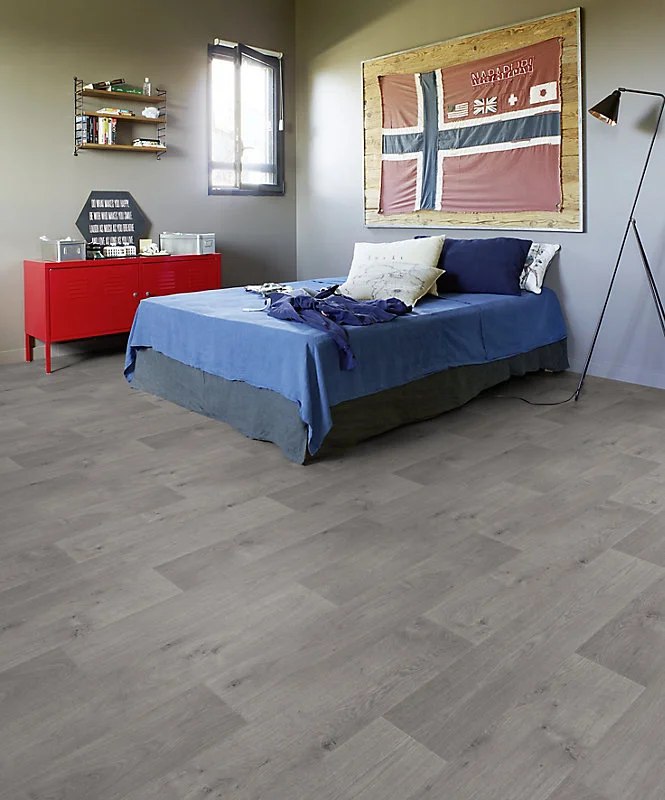 Revêtement sol VINYLE Texline Timber gris 4m (vendu au m²)