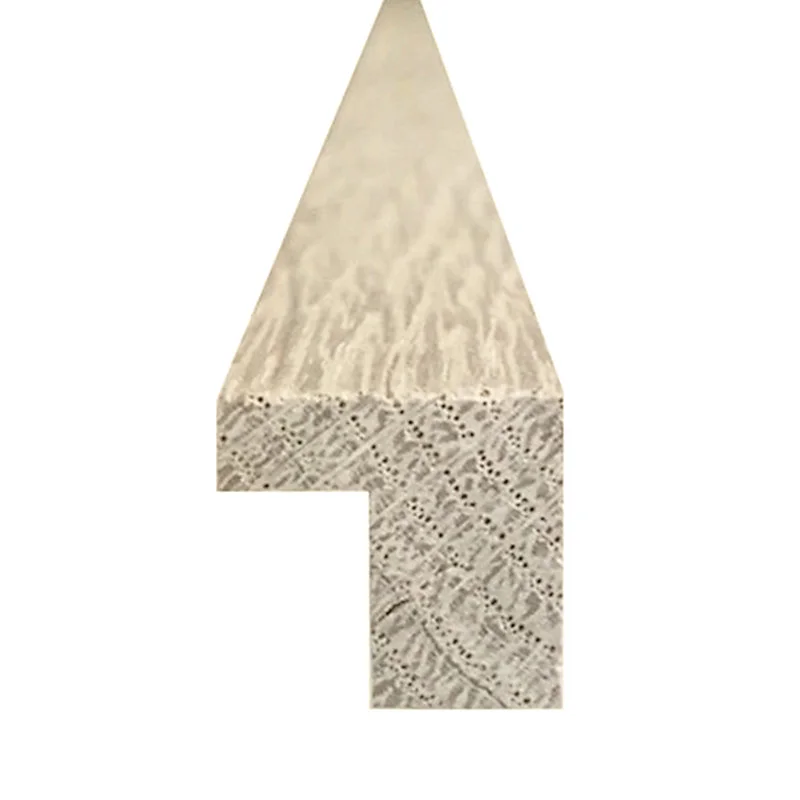 Seuil Arrêt Chêne l. 16mm Allongé. 1m Parquet Ep. 14mm Brut