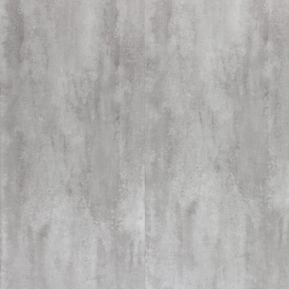 Sol PVC-SPC clipsable imitation carrelage gris manifeste béton indus - 940 x 470 × 6.0mm sous-couche intégrée (SPC105)