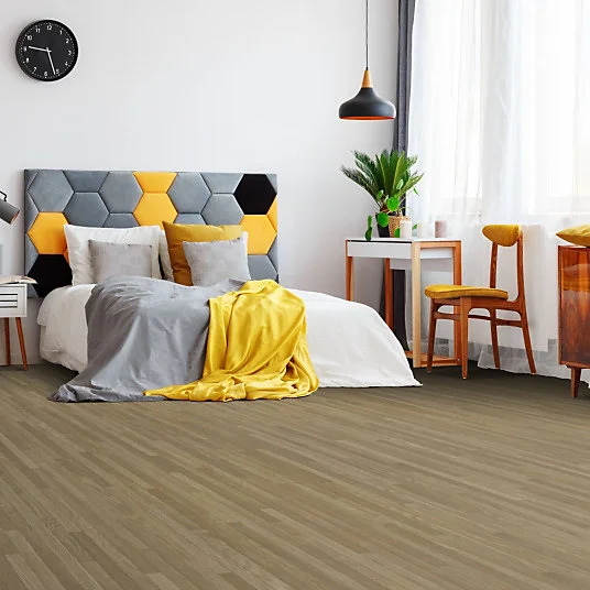 Sol Vinyle Feng Shui - Parquet lames étroites - Chêne naturel - Rouleau de 4m x 13m