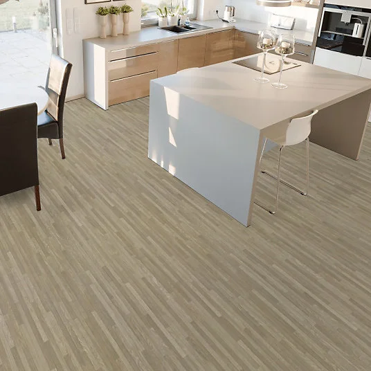 Sol Vinyle Feng Shui - Parquet lames étroites - Chêne évident - Rouleau de 3m x 12m
