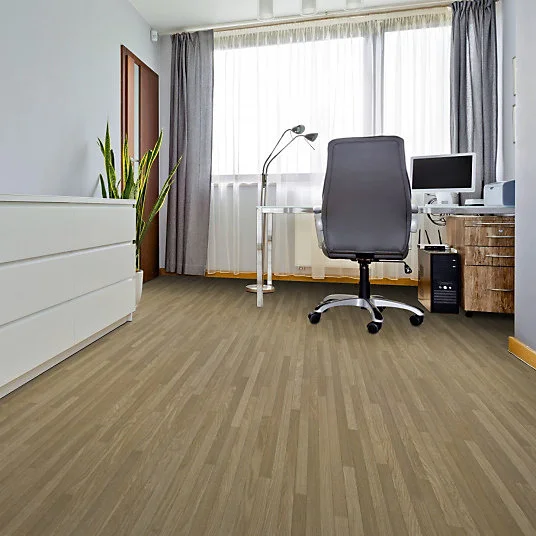 Sol Vinyle Feng Shui - Parquet lames étroites - Chêne naturel - Rouleau de 4m x 14m