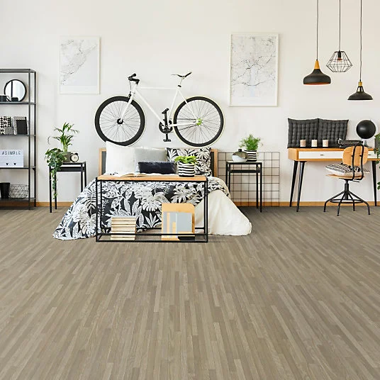Sol Vinyle Feng Shui - Parquet lames étroites - Chêne évident - Rouleau de 4m x 30m