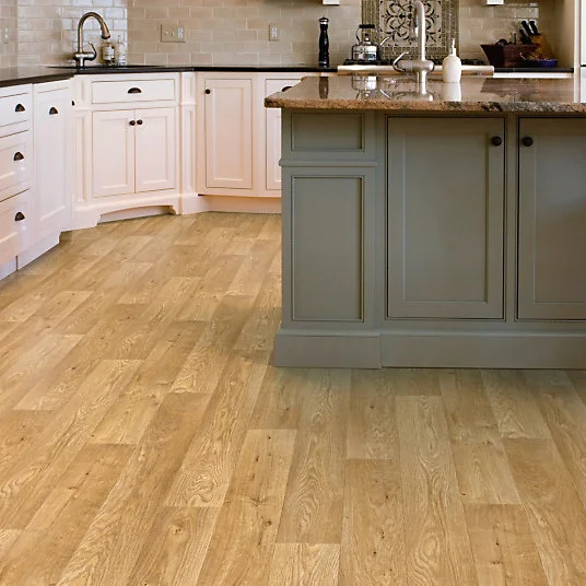 Sol Vinyle First - Effet parquet chêne typique - Rouleau de 3m x 10m