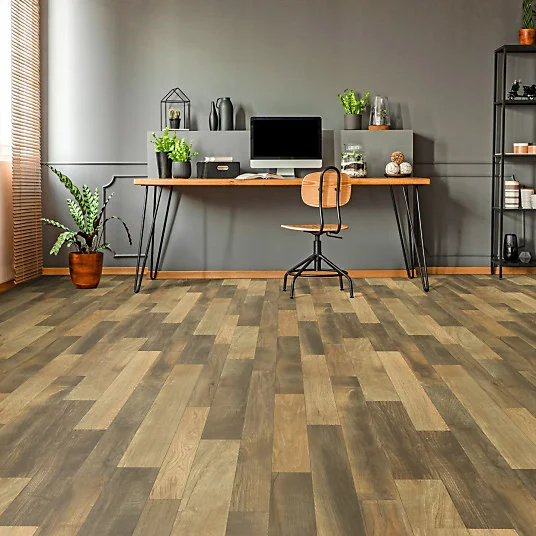 Sol Vinyle Link Plus - Imitation parquet bois - Surface brillante - Rouleau de 4m x 2m