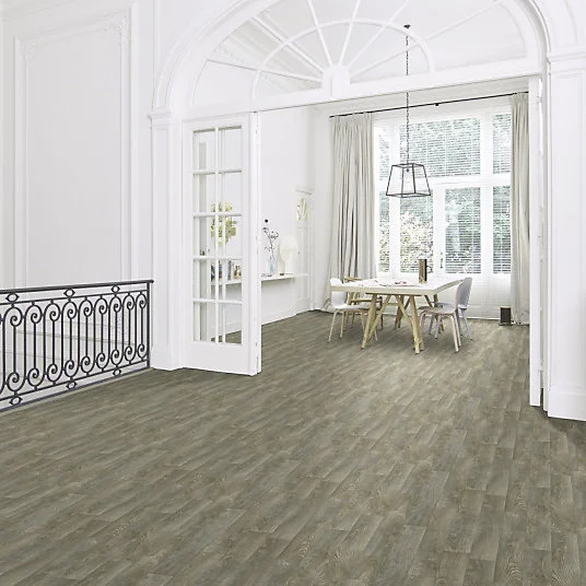 Sol Vinyle Textile - Black Edition - Aspect parquet - Chêne obscur - Rouleau de 3m x 4m