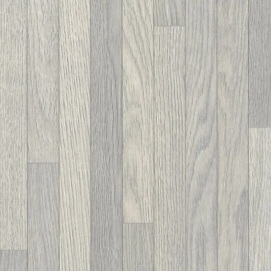 Sol Vinyle Textile économique - Parquet lames étroites - Chêne gris - Rouleau de 4m x 11m