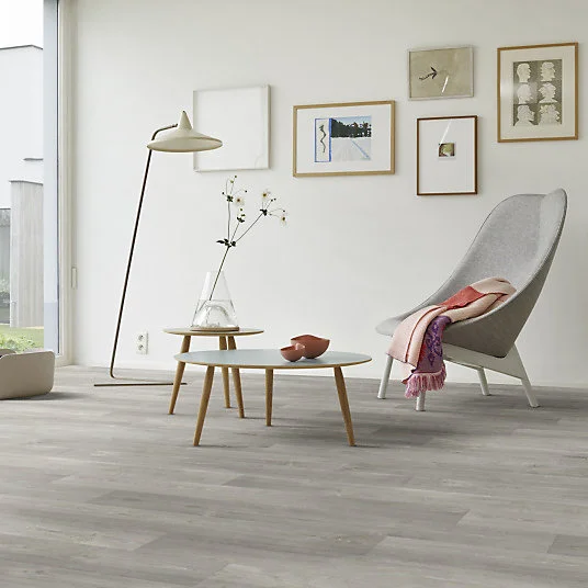 Sol Vinyle Textile - Noir jais Edition - Aspect parquet - Chêne gris - Rouleau de 3m x 13m