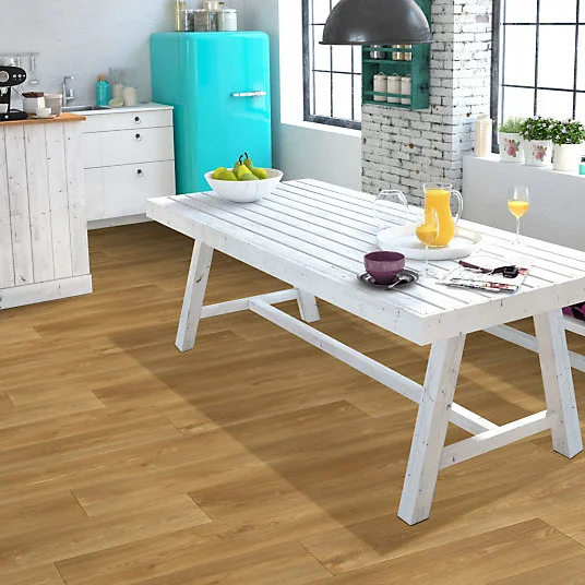 Sol Vinyle Textile - Noir jais Edition - Aspect parquet - Chêne naturel - Rouleau de 4m x 27m