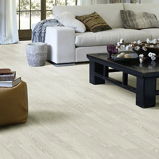 Sol Vinyle Textile - Noir jais Edition - Aspect parquet - Chêne blanc - Rouleau de 4m x 6m