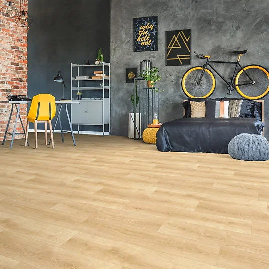 Sol Vinyle Textile - Rénove acoustique - Imitation parquet naturel - Rouleau de 4m x 14m