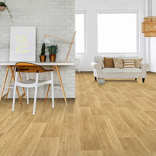 Sol Vinyle Textile Rénove - Imitation parquet - Chêne Maritime - Rouleau de 4m x 14m