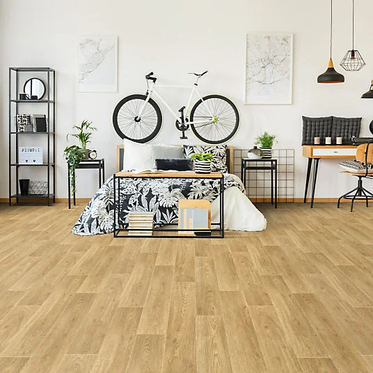 Sol Vinyle Textile Rénove - Imitation parquet - Chêne Maritime - Rouleau de 4m x 11m