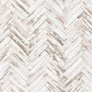 Tapis de sol en caoutchouc en bois blanc chiné à chevrons pour la photographie RM12-57