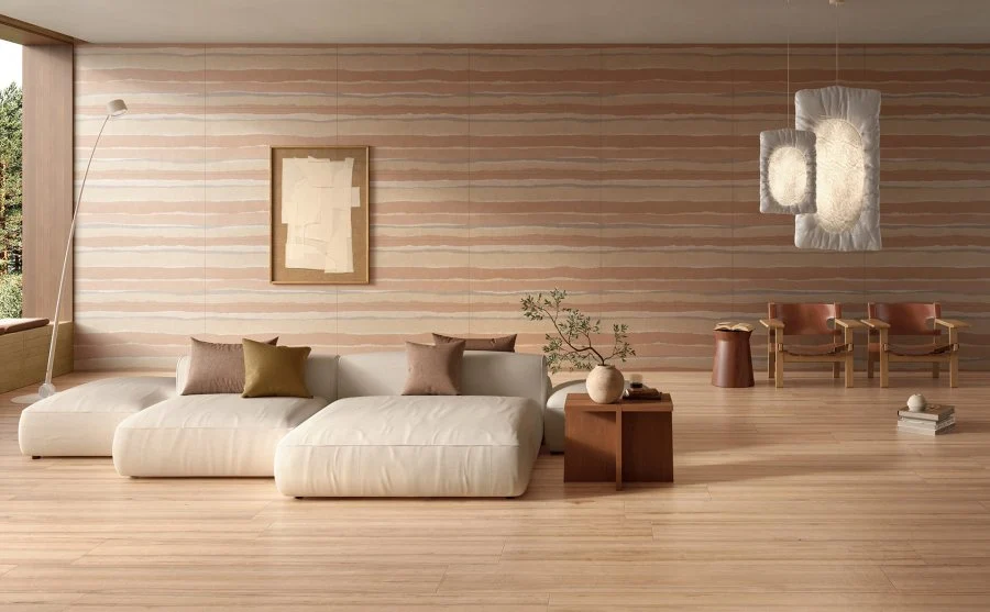 Tuile céramique porcelaine - collection Native Wood disponible en 2 tailles, 4 couleurs et 1 finitions.