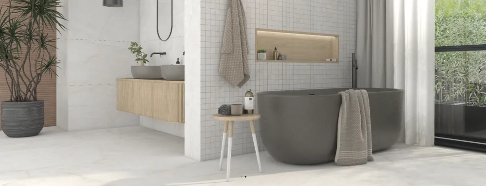Tuile de céramique porcelaine - Collection PRIS. LUXE disponible en 1 format, 1 couleur et 1 finition.