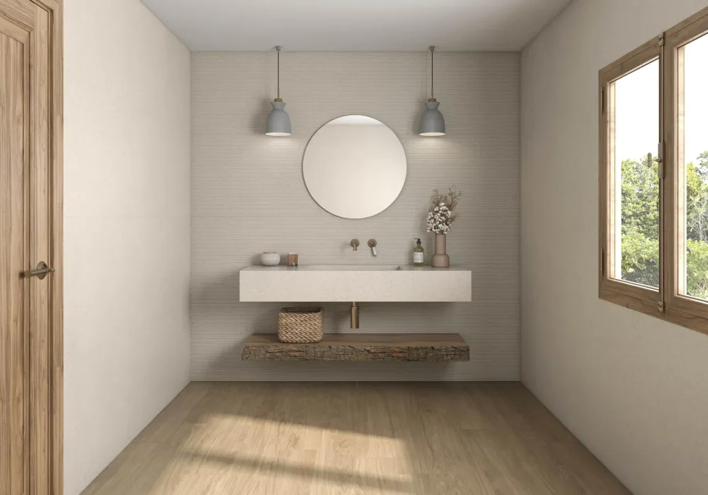 Tuile de céramique porcelaine - Collection RLV.LIN disponible en 1 taille, 1 couleur et 1 finition.