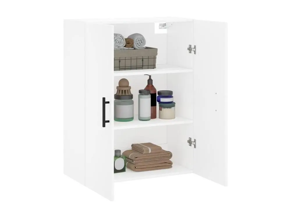 Armoire murale blanc 69,5x34x90 cm