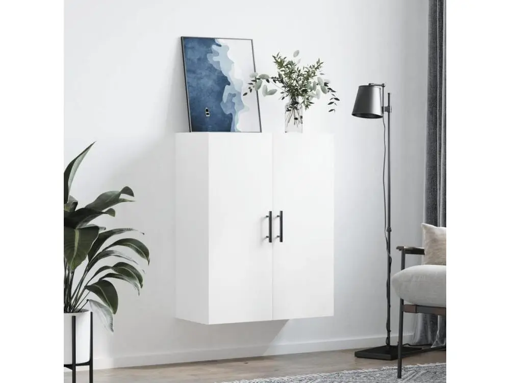 Armoire murale blanc 69,5x34x90 cm