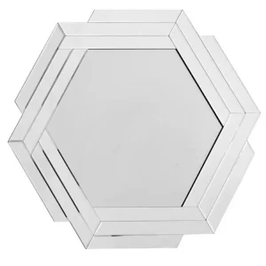 Miroir Mural Design "Artemis" 85cm Argent - Prêt à l'emploi