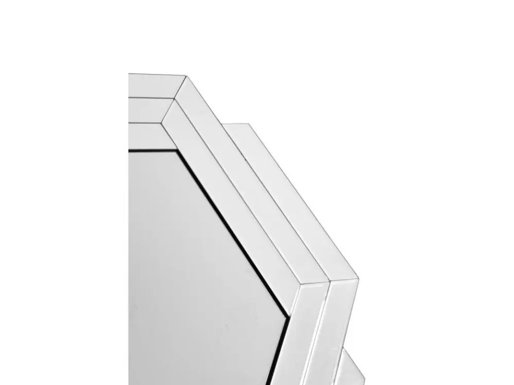 Miroir Mural Design "Artemis" 85cm Argent - Prêt à l'emploi