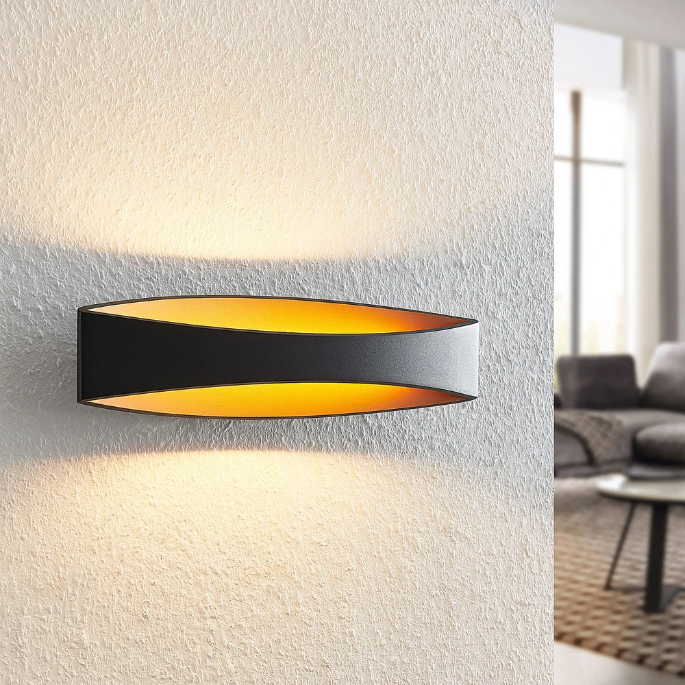 Professionnel Arcchio Jelle applique LED, 43,5 cm, noire