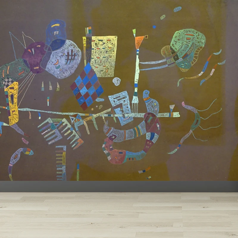 Revêtement Mural à motifs multicolores, décoration d'intérieur, fait sur commande, Art contemporain, pour la cuisine Lavab...