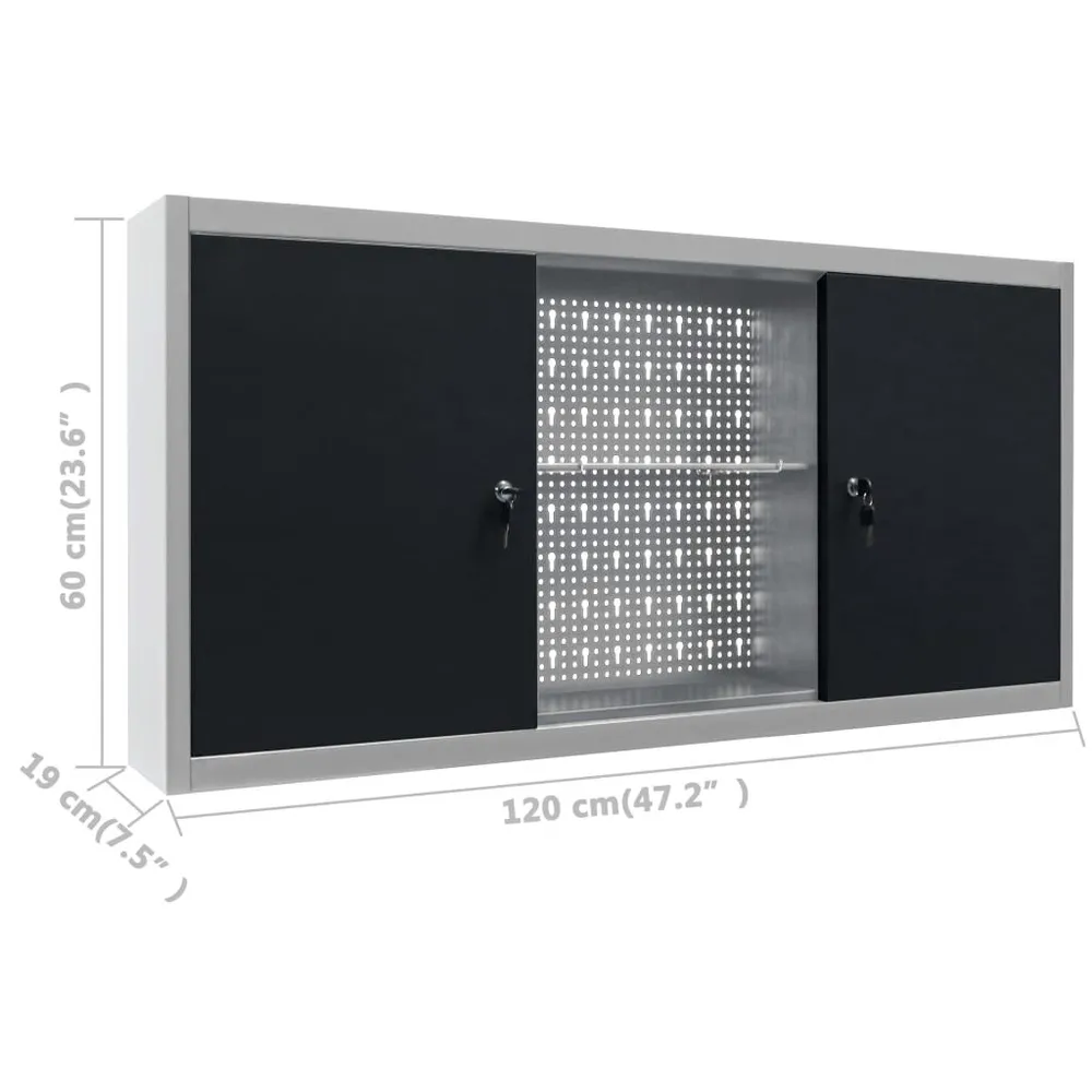 Établi avec 3 panneaux muraux et 1 armoire Pour Usage Intérieur
