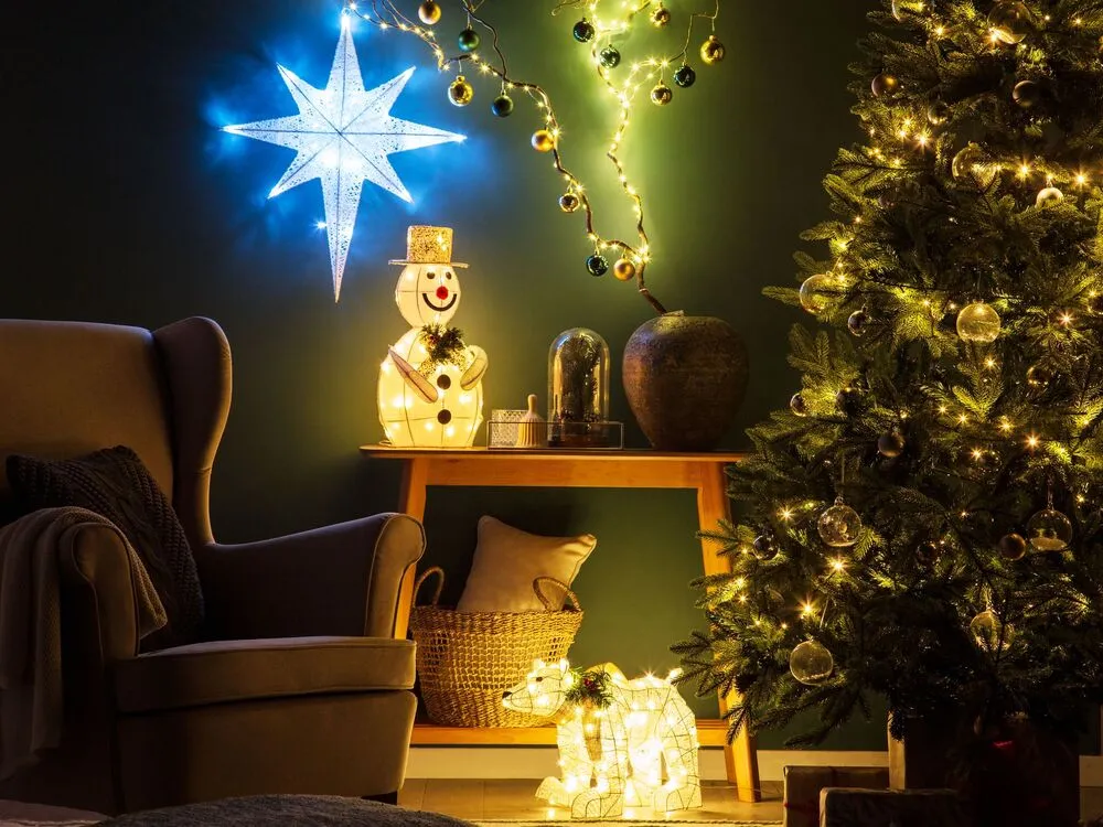 Étoile décorative murale LED 67 cm blanc OSMA 10 Litres | Couvrance 12 m²/L