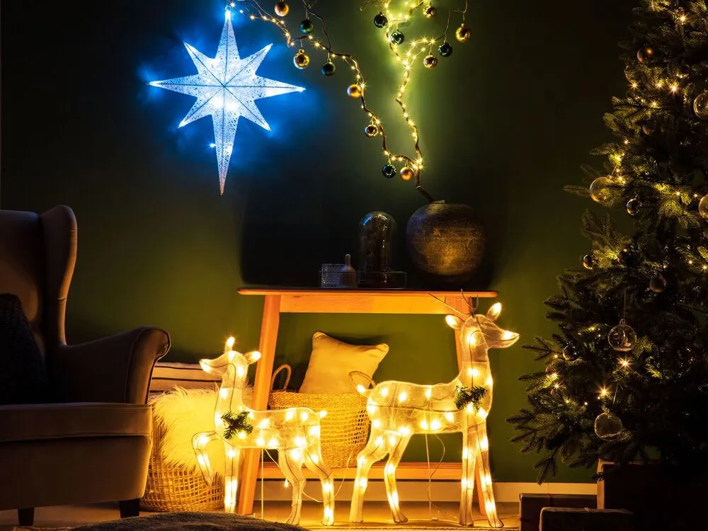 Étoile décorative murale LED 67 cm blanc OSMA 10 Litres | Couvrance 12 m²/L