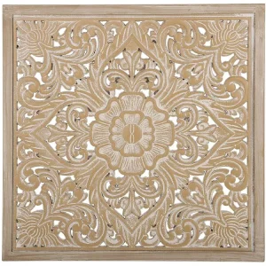 Wanddecoratie lichtbruin/wit YONORA Pour Usage Intérieur
