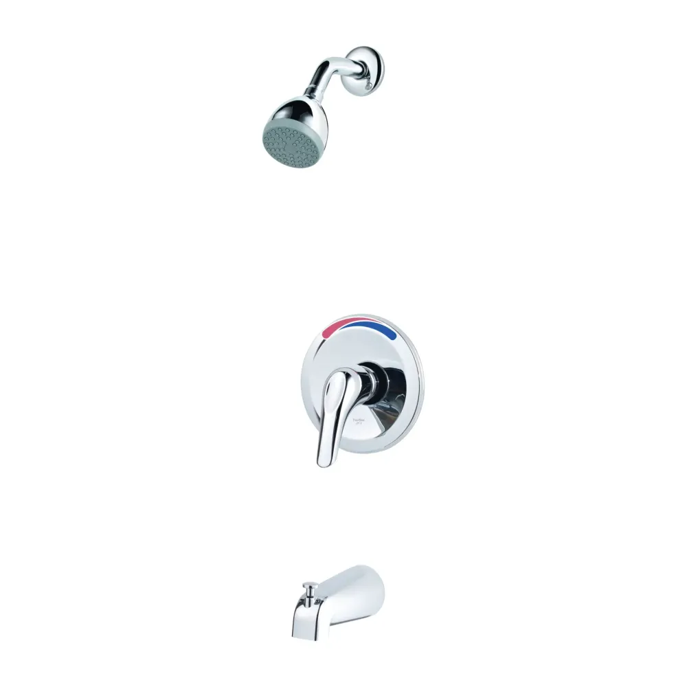 Ensemble de garniture de baignoire et de douche avec poignée, débit de 1,75 GPM avec Douchette Économique