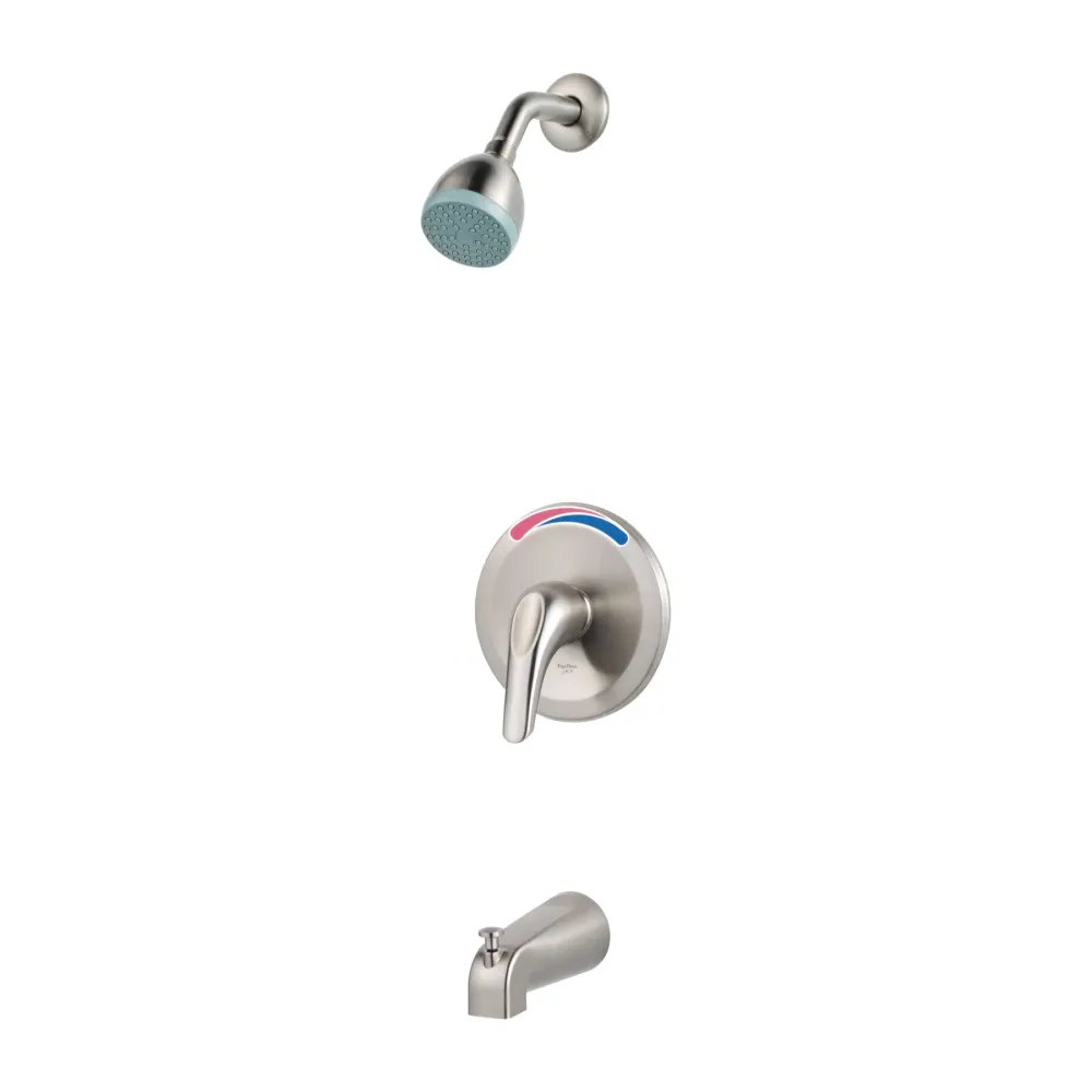 Ensemble de garniture de baignoire et de douche avec poignée, débit de 1,75 GPM avec Douchette Économique