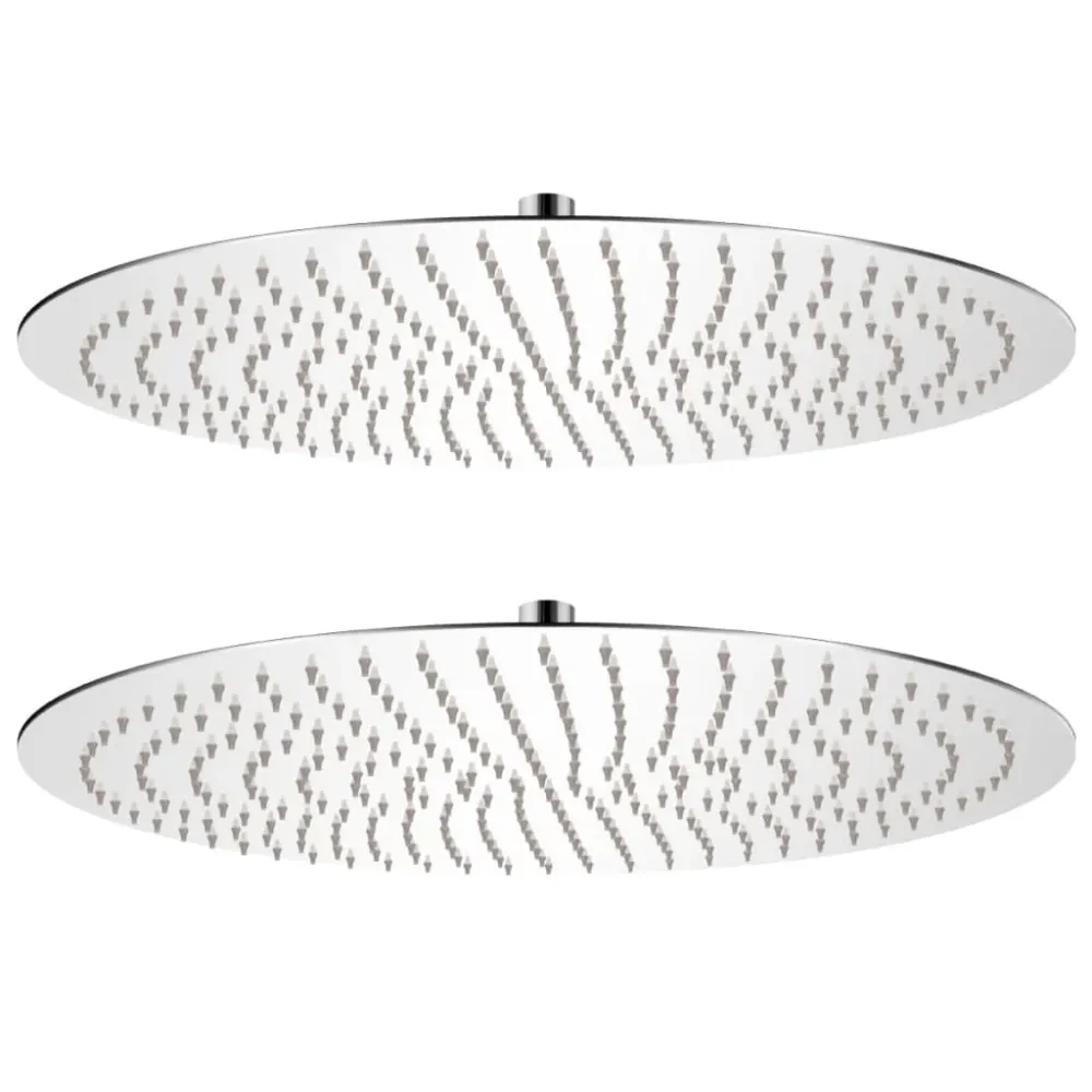 Lot de 2 pommes de douche plongeante diamètre 50 cm acier inoxydable 02_0002103 avec Garantie 5 Ans