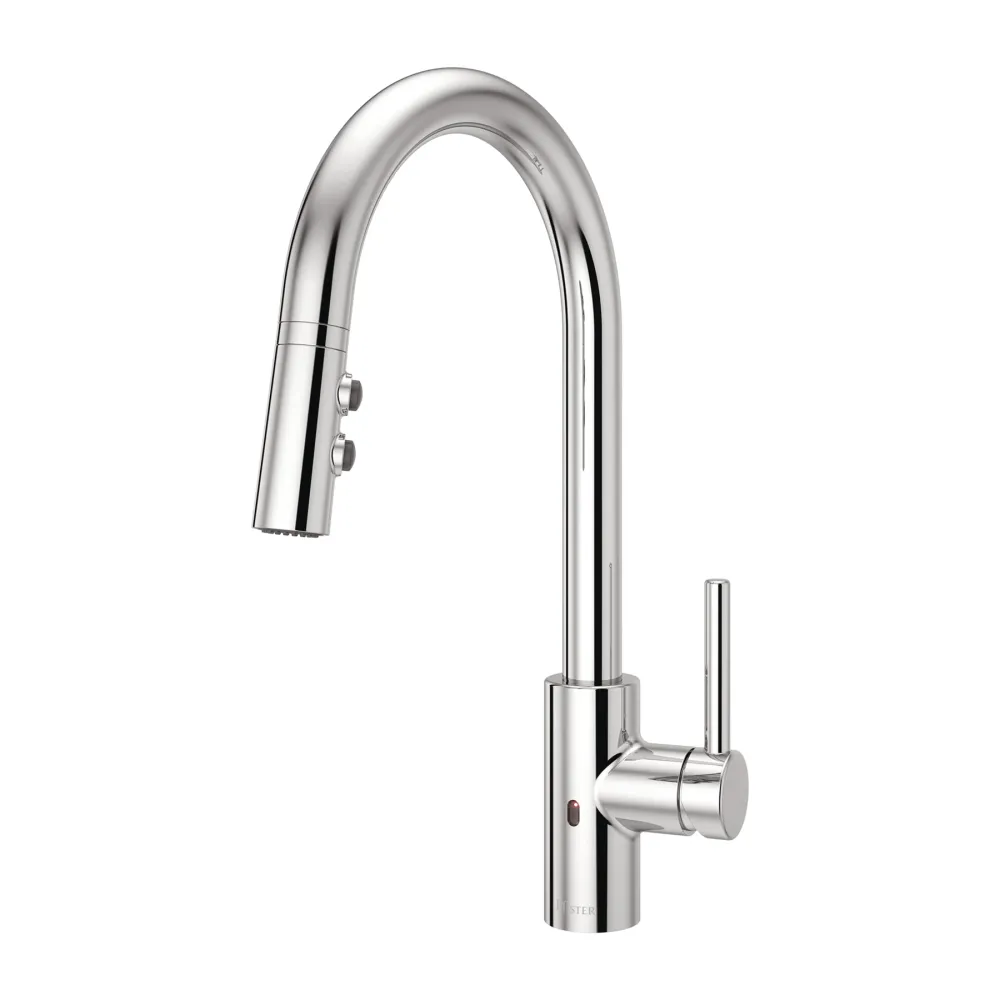Robinet de cuisine sans contact à 1 poignée, pulvérisateur rétractable à 3 fonctions