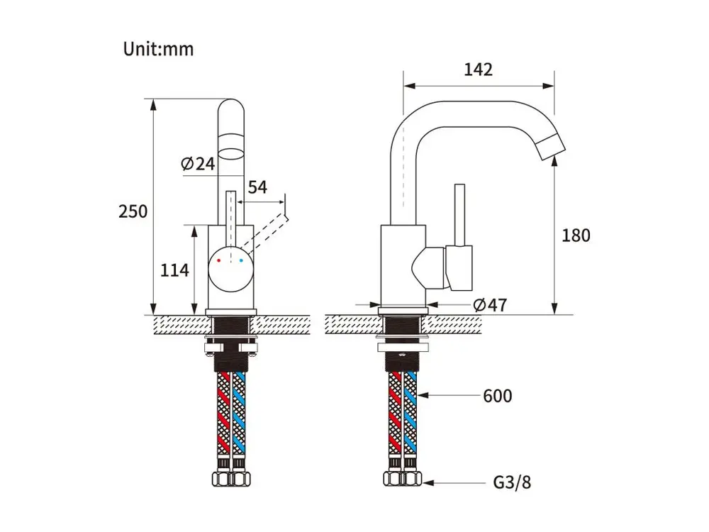 Auralum max Mitigeur Lavabo,Robinet LavaboPivotant 360°,avec érateur Démotable,Chromé+60cm Porte-Serviettes Salle Bain Aut...