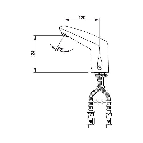 Mitigeur de lavabo VOLTA - Finition : chromé - PRESTO