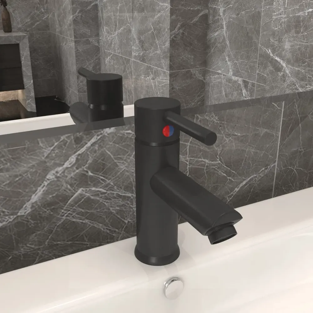 Robinet à détection Robinet de lavabo de salle de bain Gris 130x176 mm