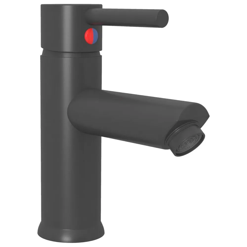 Robinet à détection Robinet de lavabo de salle de bain Gris 130x176 mm