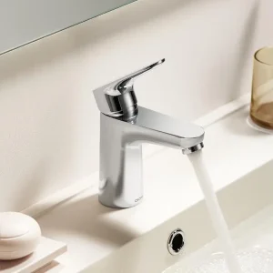 Cecipa max Mitigeur de lavabo Robinet noir Robinet de salle de bain en acier inoxydable,EU Modèle