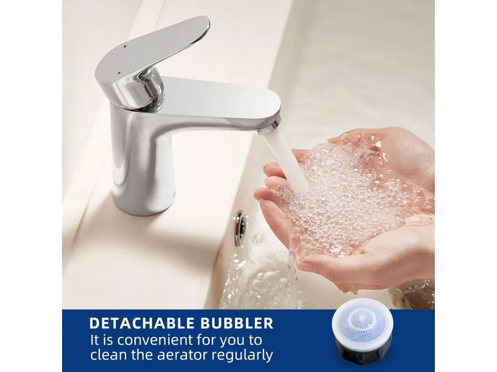 Cecipa max Mitigeur de lavabo Robinet noir Robinet de salle de bain en acier inoxydable,EU Modèle