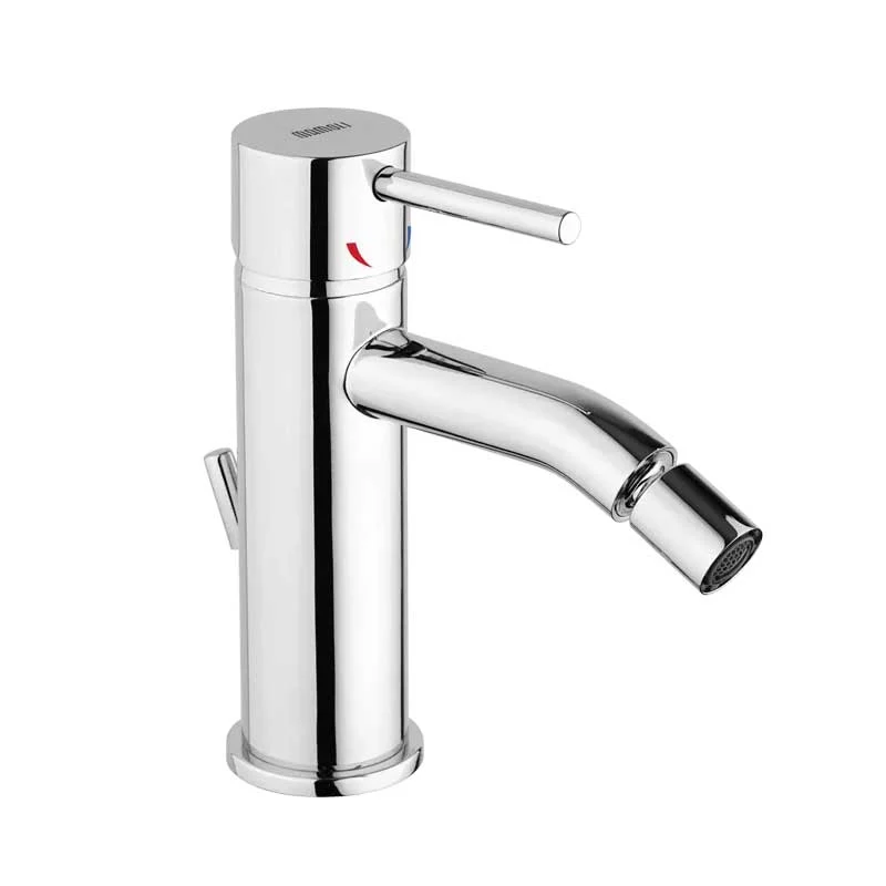 Ensemble de robinets de douche, lavabo haut et bidet avec vidange en laiton chromé collection Pico de Mamoli Rubinetterie