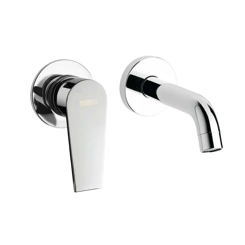 Mitigeur monocommande lavabo encastré sans vidage finition chromée collection LOGOS+ de Mamoli Rubinetterie