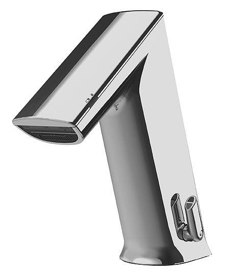 Mélangeur CONTI ultra à poser électronique GM10 capteur IR PUBLIC batterie avec mélange sans garniture de vidage chrome 16...