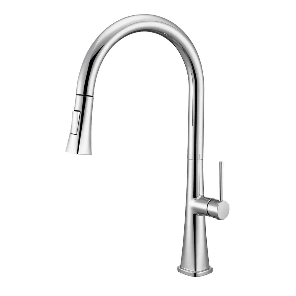 Robinet de cuisine monotrou Aimi, chromé