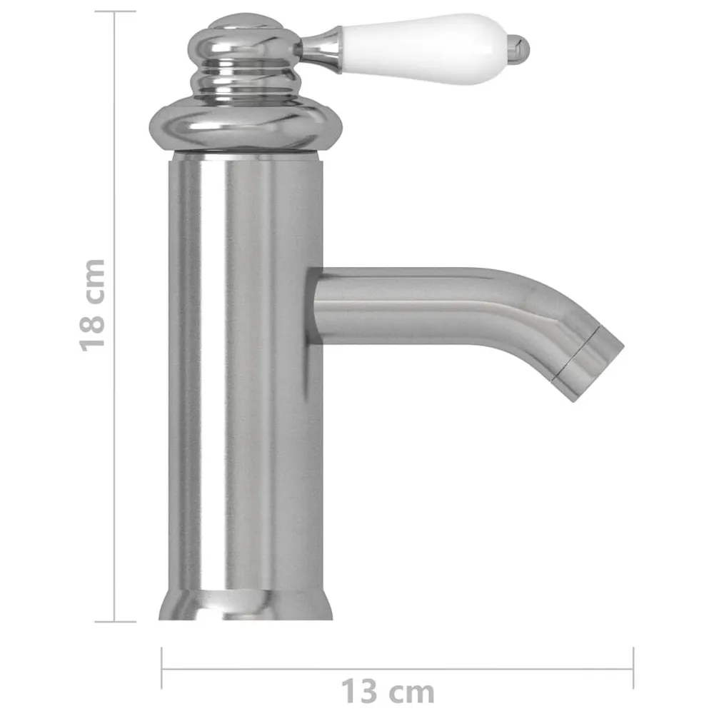 Robinet de lavabo de salle de bain Argenté 130x180 mm