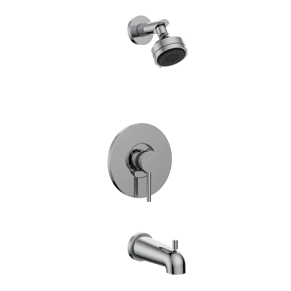 Robinet pour bain/douche Delphi avec valve à pression à équilibrer
