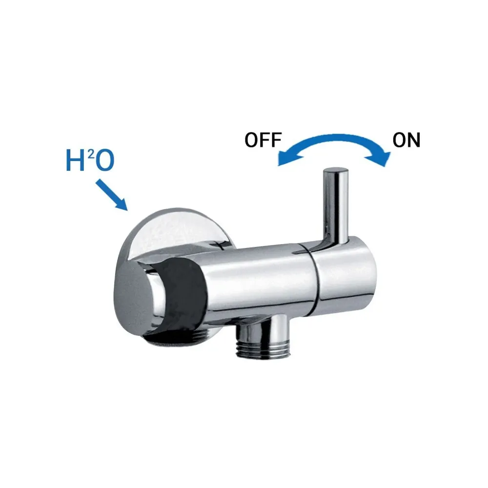 Robinet pour hydroscopique en laiton avec support de douche eau froide