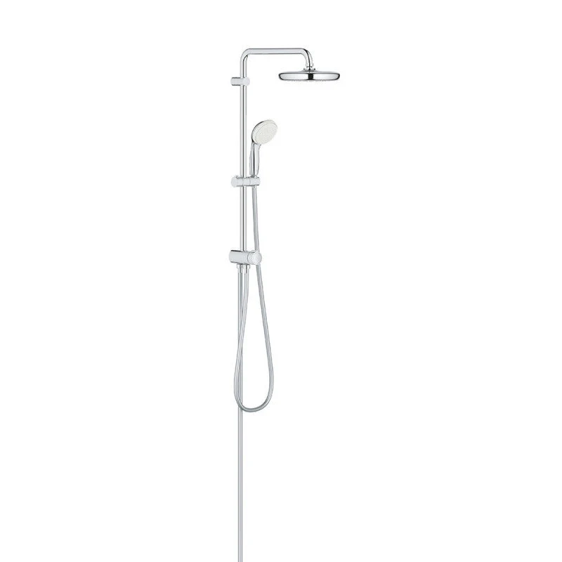 Colonne de douche inverseur manuel TEMPESTA SYSTEM 210 GROHE 26381001 - Ø21 cm + polyvalent 125cm + douchette 1 jet - chromé